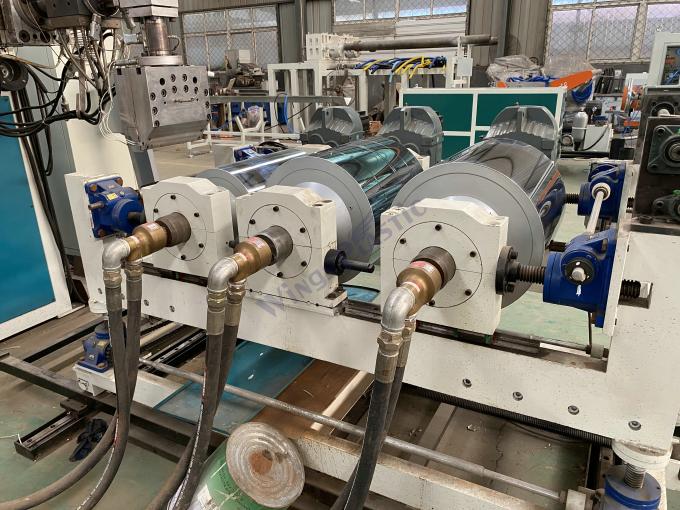 เครื่องผลิตแผ่น PET PS PC เครื่องบดแผ่นผ้าม่านพลาสติกอ่อน 3