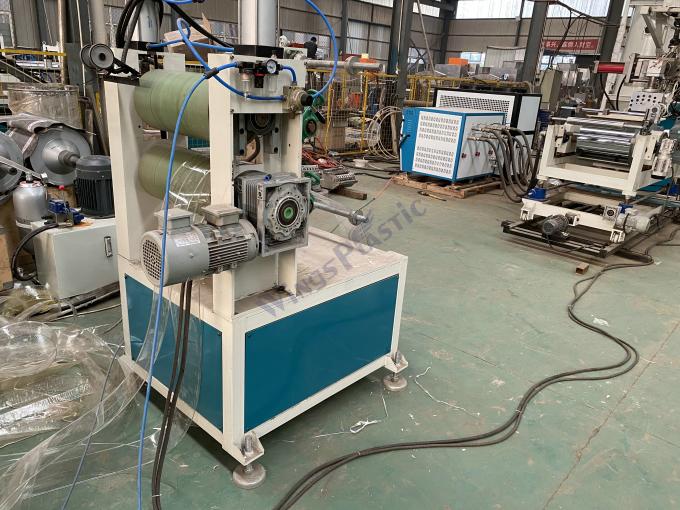 เครื่องผลิตแผ่น PET PS PC เครื่องบดแผ่นผ้าม่านพลาสติกอ่อน 4