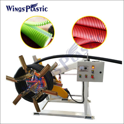 เครื่องทําท่อ DWC อัตโนมัติ HDPE PVC เครื่องบดท่อระบายน้ํา
