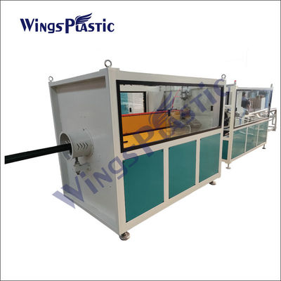 เครื่องทำท่อ HDPE Ldpe ผลผลิตสูง ท่อรีดน้ำ 75-160mm