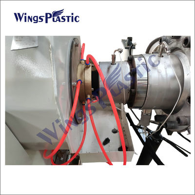 เครื่องอัดรีดสายการผลิตท่อพลาสติกความเร็วสูงท่อ HDPE LDPE PP PE PPR ท่อ