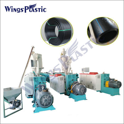 PLC Control เครื่องทําท่อ hdpe เครื่อง extruder ท่อ hdpe เครื่องทําท่อน้ําพลาสติก