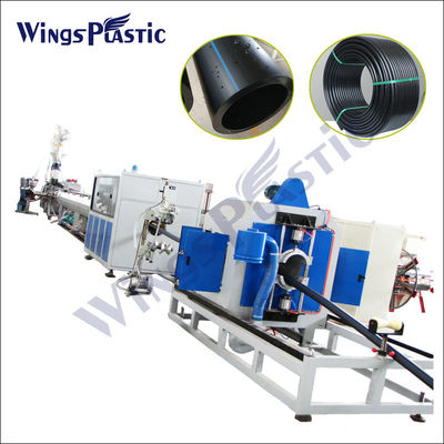 PLC Control เครื่องทําท่อ hdpe เครื่อง extruder ท่อ hdpe เครื่องทําท่อน้ําพลาสติก