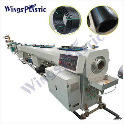 PLC Control เครื่องทําท่อ hdpe เครื่อง extruder ท่อ hdpe เครื่องทําท่อน้ําพลาสติก