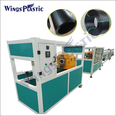 เครื่องอัดรีดพลาสติกอัตโนมัติ HDPE PE PVC PPR เครื่องผลิตท่อ Extruder Line