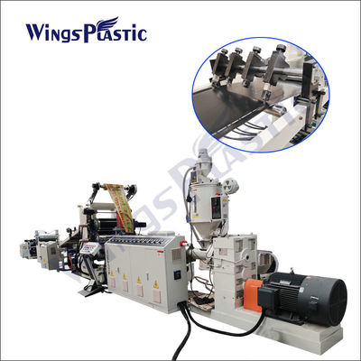 เครื่องอัดรีดแผ่นพลาสติก HDPE LDPE เครื่องทำแผ่น PP 500-1200mm