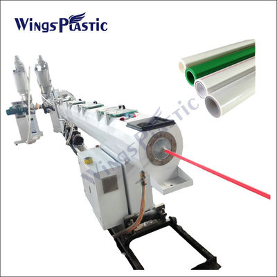 เครื่องทำท่อ PPR HDPE อัตโนมัติ เครื่องอัดรีดท่อเสริมใย PP