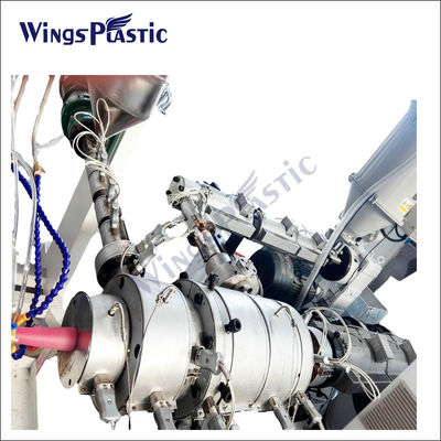 เครื่องทำท่อ PPR HDPE อัตโนมัติ เครื่องอัดรีดท่อเสริมใย PP