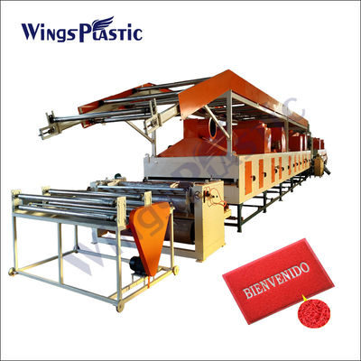 เครื่องทำพรมปูพื้น PVC ม้วน เครื่องทำพรมเช็ดเท้า PVC เครื่องทำพรมเช็ดเท้า