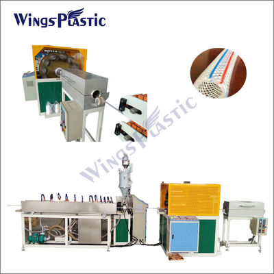 เครื่องผลิตท่อเสริมแรงท่อพลาสติก PVC แรงดันสูงอัตโนมัติ เครื่องอัดรีดท่อถักเปียพีวีซี