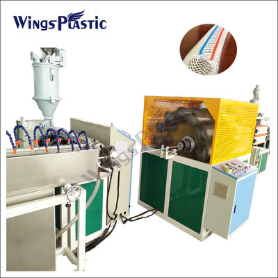 เครื่องผลิตท่อเสริมแรงท่อพลาสติก PVC แรงดันสูงอัตโนมัติ เครื่องอัดรีดท่อถักเปียพีวีซี