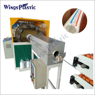 เครื่องผลิตท่อเสริมแรงท่อพลาสติก PVC แรงดันสูงอัตโนมัติ เครื่องอัดรีดท่อถักเปียพีวีซี