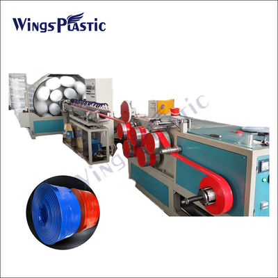 เส้นด้ายใยโพลีเอสเตอร์แรงดันสูงเสริมแรง PVC Lay Flat Hose Making Machine เพื่อการชลประทานการเกษตร