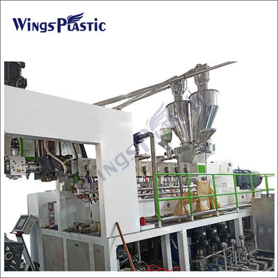 PET PVC PP เครื่องผลิตแผ่นพลาสติก extruder