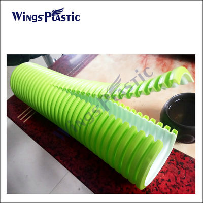 สายการอัดรีดท่อระบายสิ่งปฏิกูลพลาสติกเครื่องอัดรีดท่อ Pe DWC อัตโนมัติ