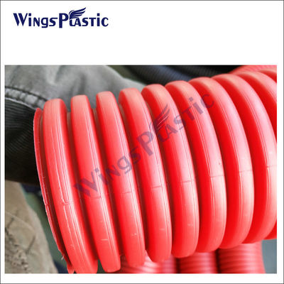 เครื่องทําท่อ DWC อัตโนมัติ HDPE PVC เครื่องบดท่อระบายน้ํา