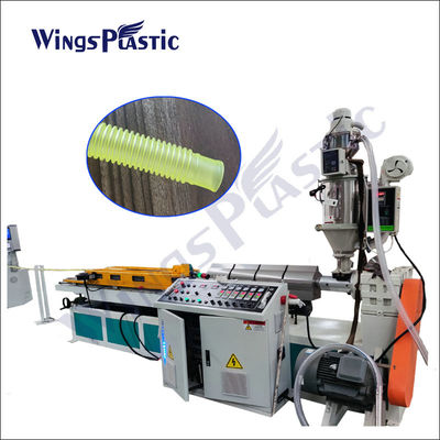 PE PP PA PVC ท่อไฟฟ้าทางการแพทย์เครื่องทำท่อลูกฟูกผนังเดี่ยว