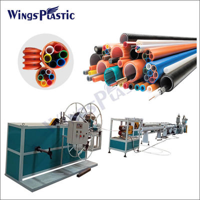 สายการผลิตเครื่องอัดรีดท่อ HDPE PE Micropipe Bundle Casing