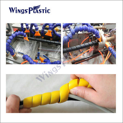 เครื่องอัดรีดท่อ PE Spiral Guard พร้อมระบบควบคุม PLC