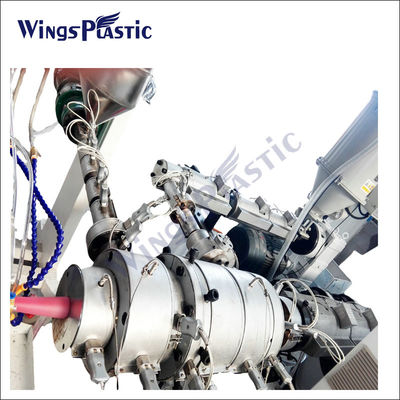 เครื่องบดท่อ HDPE PPR ปรับควบคุมโดย PLC สําหรับกว้างท่อ 20-110mm