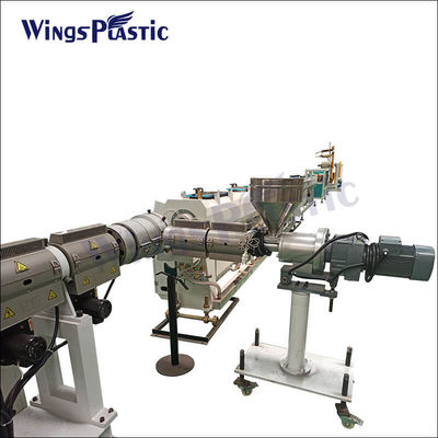 เครื่องทําท่อระบายน้ําพลาสติก Pp Pe Hdpe เครื่องบดท่อไฟฟ้า