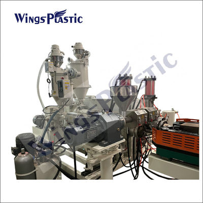 สายการผลิตท่อ HDPE ผนังสองแบบท่อท่อท่อพลาสติก เครื่องทําท่อระบายน้ําเสีย