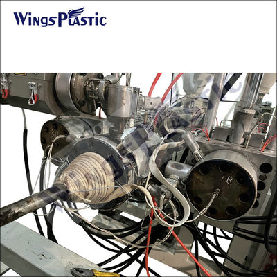 อัตโนมัติ hdpe ผนังคู่ เครื่องท่อ corrugated DWC ท่อเครื่อง HDPE เครื่องท่อระบายน้ํา