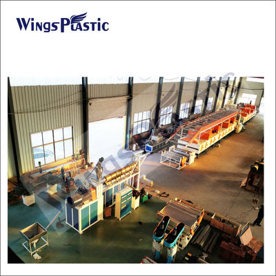 420kw พลังงานเครื่องยนต์หลัก พีวีซี พาวเดอร์ พีวีซี โคลล์ลูป แมท Extruder Machine