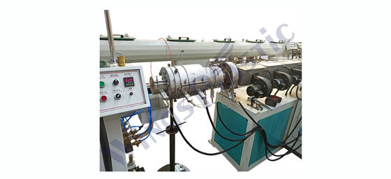 PLC การควบคุมการเย็นอากาศ สายพลาสติกท่อ extrusion สําหรับ HDPE PPR PERT MPP ท่อ