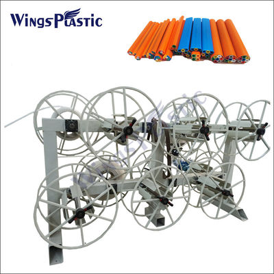 PE Microduct ป้องกันสายไฟฟ้าออปติกเคเบิล Casing ท่อ Extrusion ทําเครื่องจักรสาย single screw