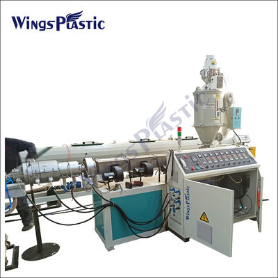 สายเครื่องผลิตพลาสติก PE PPR Pipe Extrusion สําหรับ single screw 20-110mm หรือการผลิตท่อที่กําหนดเอง