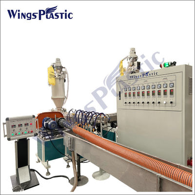 PVC สายกลมดูดเชือก Extrusion Machine Line สําหรับการผลิตของกลม PVC เสริมเชือกท่อ