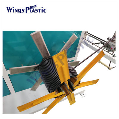 เครื่องอัดรีดท่อพลาสติกลูกฟูก PP PVC PA HDPE Extruder Machine 40-80kg/H